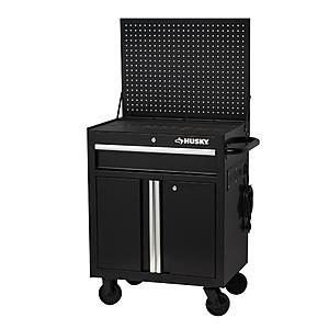 Husky 27x19 1-Drawer 2-Door Tool Chest Rolling Cabinet with Flip-up Pegboard $69 @ Home Depot w/ in-store PU or $64 AC