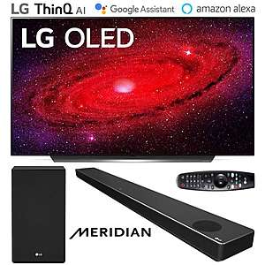 77" LG OLED77CXPUA 4K Smart OLED TV + LG SN10YG 5.12 Dolby Atmos Soundbar $3399 & More + Free S/H