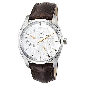 NEW Hamilton Jazzmaster Regulator Automatic Watch $498 + free S&H - silver dial, SS case, leather bad
