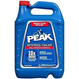 Peak 10x full strength coolant $5 after $7 rebate limit 2 (Target)