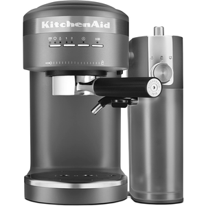 Kitchenaid Espresso Machine with Automatic Milk Frother Attachment KES6404, Charcoal Grey $220.30