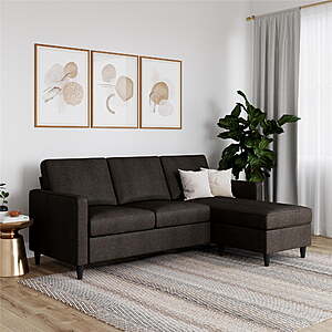 DHP Cooper Reversible Sectional Sofa - $251+Free Shipping