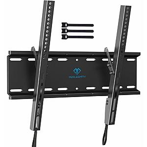 Tilting TV Wall Mount Bracket ($9.44 AC) Low Profile for Most 23-55 Inch LED, LCD, OLED, Plasma Flat Screen TVs with VESA 400x400mm Weight up to 115lbs by PERLESMITH at Amazon