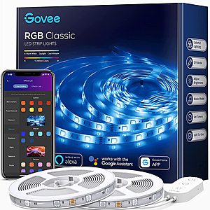 LIVE AGAIN - Govee 32.8ft Wi-Fi Outdoor LED Strip Light, Waterproof LED Lights - $15.50 at Amazon