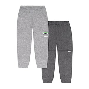 2-Pack Hind Boys' Fleece Reinforced Knee Joggers (Various Colors) $5 & More