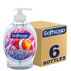6-Pack 7.5-Oz Softsoap Liquid Hand Soap (Aquarium or Milk & Honey) $5.45 & More w/ Subscribe & Save