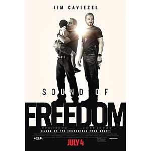 Atom Tickets - Free 2 Movie Tickets to Sound of Freedom at AMC Theatres, Cinemark Theatres, Others
