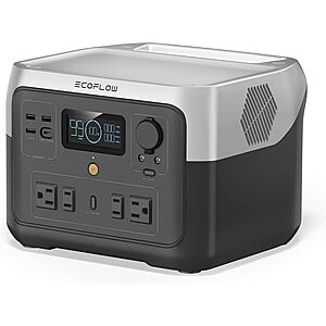 EcoFlow: RIVER 2 Max Portable Power Station 512Wh, 500W(Surge to 1000W) $359 + Free Shipping