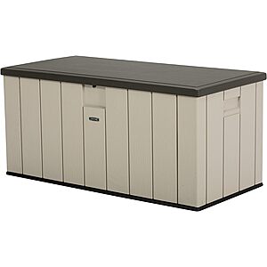 Lifetime 150-Gallon Heavy-Duty Outdoor Storage Deck Box (Desert Sand/Brown) $130.90 + Free Shipping