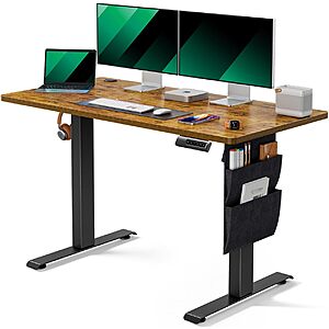 Marsail 48"x24" Electric Adjustable Height Standing Desk w/ Storage Bag + Hook $104.90 + Free Shipping