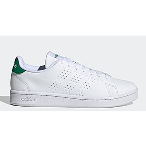 adidas Men's Advantage Shoes (cloud white/green) $24.50 + Free Shipping