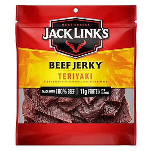 2.85-Oz Jack Link's Beef Jerky: Teriyaki or Jalapeno $3 w/ Subscribe & Save