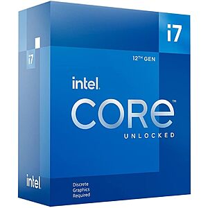 Intel i7-12700KF 3.6 GHz 12-Core / 20-Thread LGA 1700 Desktop Processor $190 + Free Shipping
