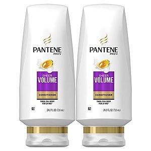 2-Pk 24oz Pantene Volumizing Conditioner for Fine Hair (Sheer Volume)  $8.80 & More