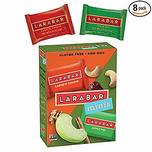 8-Pack of 10-Ct Larabar Minis Gluten Free Bar (Cashew Cookie & Apple Pie) $34.20 w/ S&S + Free S&H