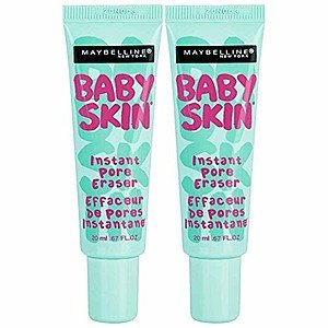 2-Pack 0.67 Fl Oz Maybelline Baby Skin Instant Pore Eraser Primer, Clear for $5.76 AC + Free Prime Shipping & More