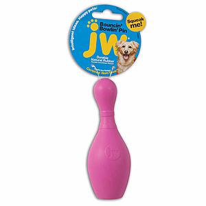 JW Pet Company iSqueak Bouncin' Bowlin Pin Dog Toy (Large) $2.95 w/ S&S & More + Free S&H