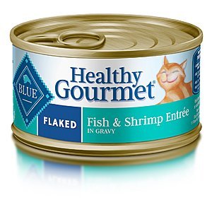 Blue Buffalo Canned Cat Food: 24-Pk 3oz Adult Wet Food (Flaked Fish & Shrimp) $14.50 & More