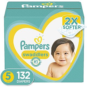Pampers Swaddlers Diapers Size 3, 4, and 5 $36.06 or less