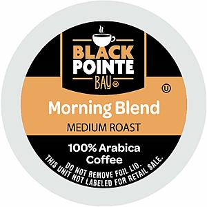 80-Count Black Pointe Bay Coffee Medium Roast K-Cup Pods (Morning Blend or Donut Shop) $17.94 AC w/ S&S