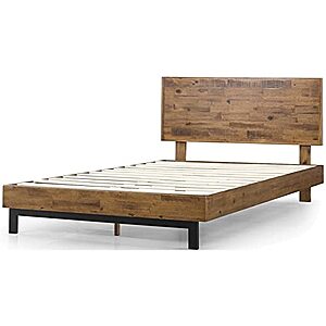 Zinus Tricia Wood Platform Bed with Adjustable Headboard, King, $206.47 FS w/Prime