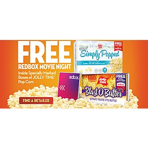 $2.00 4-pack popcorn and Redbox Rental (DVD or Blu-ray) @ Kroger B&amp;M