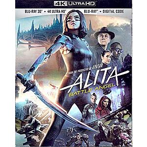 Alita: Battle Angel or The Call of the Wild (4K UHD + Blu-Ray + Digital Code) $9 + Free Curbside Pickup