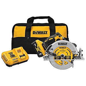 Dewalt DCS574W1 Circular Saw 20v XR with 8ah battery, fast charger, bag and 24T blade - $199.00