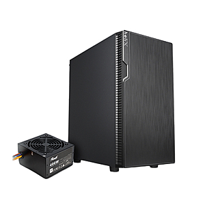 Rosewill FBM-X2-400-HELIX Micro ATX Mini Tower Desktop Gaming PC Computer Case with Pre-Installed 400W PSU, 240mm AIO Support, USB 3.0 - $49.96 at Newegg