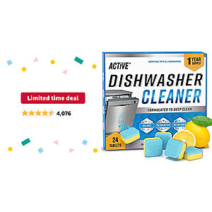 Dishwasher Cleaner And Deodorizer Tablets - 24 Pack $11.99. Also washing machine and garbage disposal on sale similar prices. Links in description.