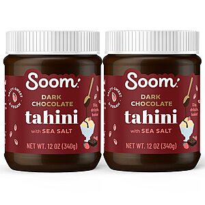Soom Foods Dark Chocolate Sea Salt Tahini Spread $13.55