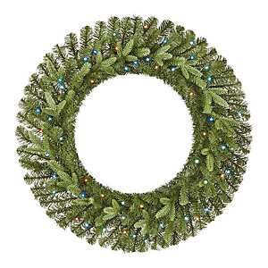 Twinkly Christmas Wreath, 30 in, $49.98, F/S, arrives before Christmas! Homedepot.com
