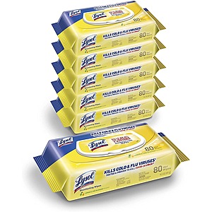 Amazon - Lysol Disinfecting Handi-Pack Wipes, Lemon and Lime Blossom, 480 Count w/S&S $18.99 - $8 coupon = $10.99