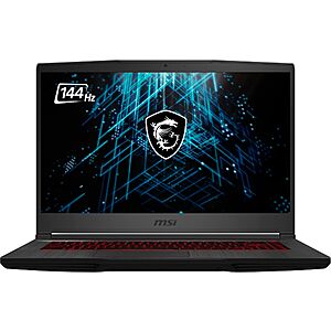 Gaming Laptops $250 off including an MSI gf65 with RTX 3060 for $900