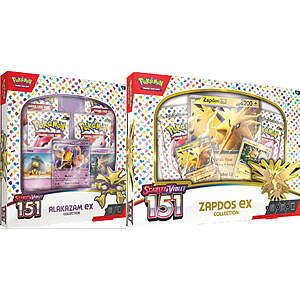 2-Pack Pokémon TCG: Scarlet & Violet 151 ex Boxes (Alakazam & Zapdos) $37 (Costco Members) + Free Shipping
