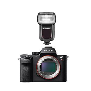 Sony a7R II Alpha Full Frame Mirrorless Camera With Flashpoint R2 TTL Flash or Accessory bundle $1198