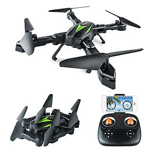 37% OFF - Foldable Drone with 720P HD Camera - 6-Axis Gyro - Altitude Hold - Wifi Connectivity - $31.99