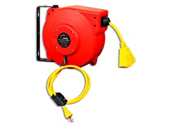 Extension Cords and Air Hose Reels: Reelworks 30' Mini Extension Cord Reel $35 & More + 2.5% SD Cashback + Free Shipping w/ Prime