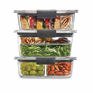 Rubbermaid Leak-Proof Brilliance Food Storage 12-Piece Plastic Containers with Lids for $14.19 AC + FSSS