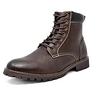 Bruno Marc Men's Combat Ankle Boots Motorcycle Leather Dress Oxford Boots: Starting at $12 + FSSS