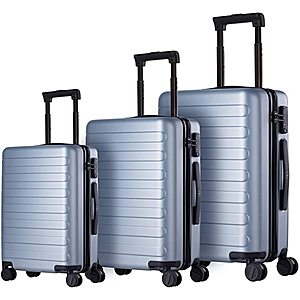 NinetyGo 20/24/28in 100% Polycarbonate Lightweight Hardshell Luggage Sets $219.99 AC + FSSS