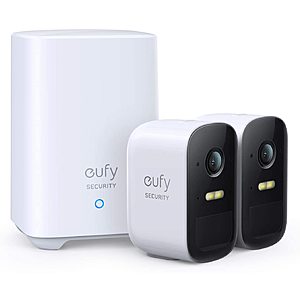 eufy Security Pro 2-Cam Wireless Home Security System $256 + Free S/H