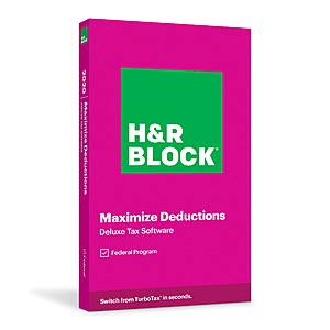 H&R Block 2020 Tax Software: Business $36, Premium $27 or Deluxe $15