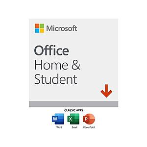 Microsoft Office Home & Student 2019 + H&R Block Tax Software Deluxe + State 2020 $80 (Download) & More