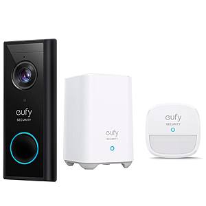 Eufy Smart Wi-Fi 2K Video Doorbell (Wireless, 180 Day Battery Life) + free Eufy Motion Sensor for $149.99