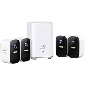 EufyCam 2C 1080p Wireless Home Security 4-Camera Kit w/ Night Vision for $299.99 + Free Shipping