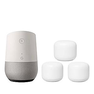 Nest Wifi 3 pack w/ Google Home Speaker - $299.99