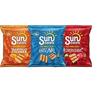 Amazon.com - SunChips Multigrain Chips Variety Pack, 40 Count - As low as $10.48 with Free Shipping w/S&S
