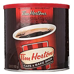 Amazon.com - Tim Hortons 100% Arabica Medium Roast Original Blend Ground Coffee, 32.8 Ounce $9.87 w/ 5% S&S or $8.35 w/ 15% S&S + Free Shipping w/S&S