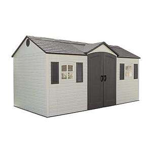 Lifetime 15 ft. x 8 ft. Outdoor Garden Shed - $1311.80